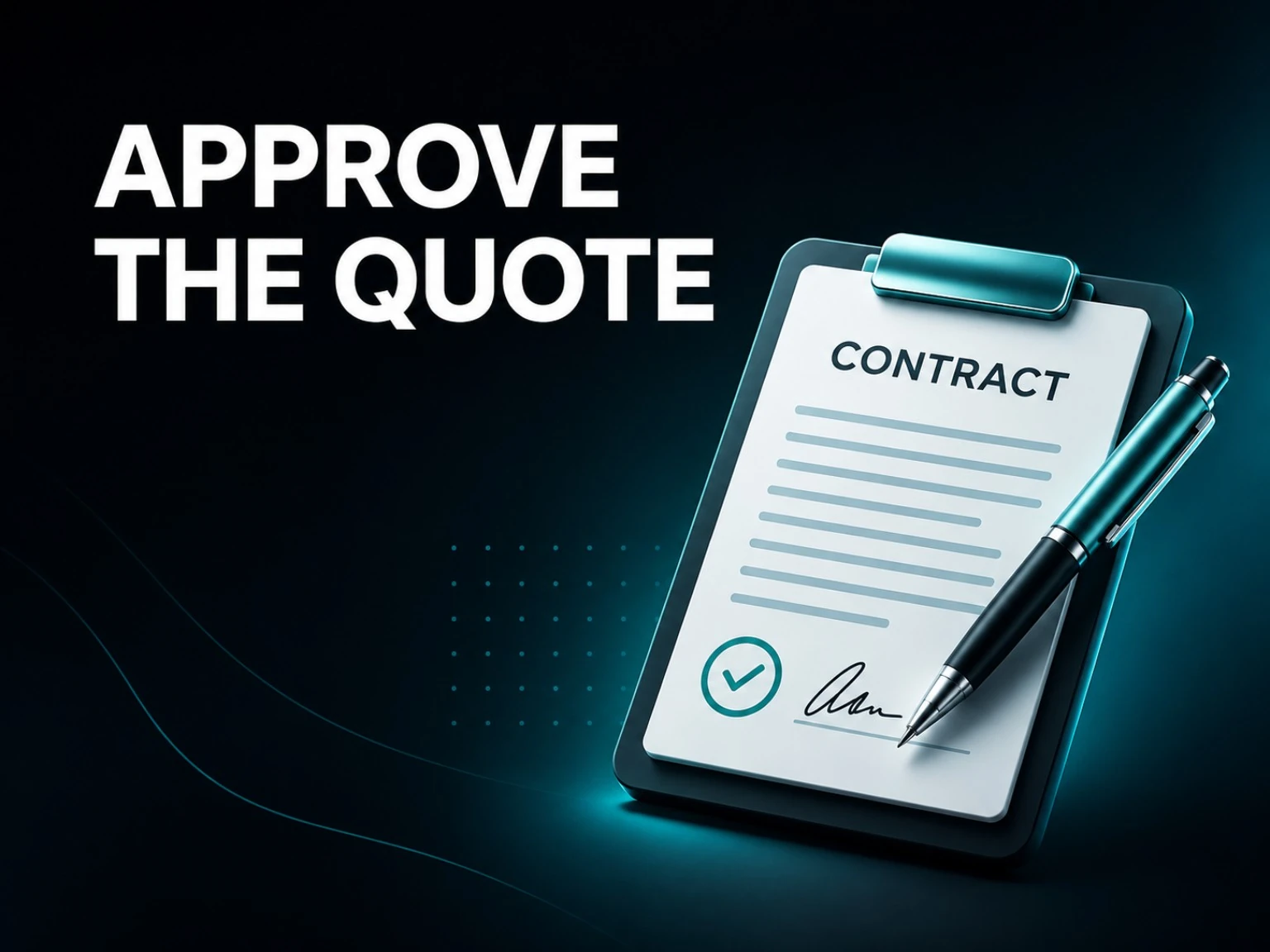 Approve the quote process card