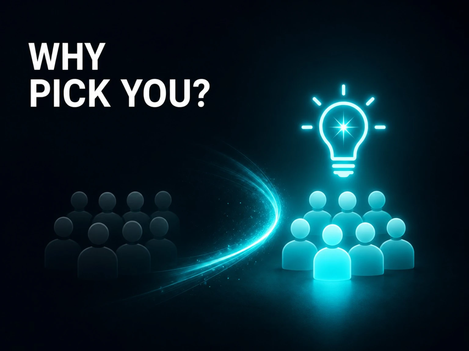 Website card about explaining why customers should pick the business