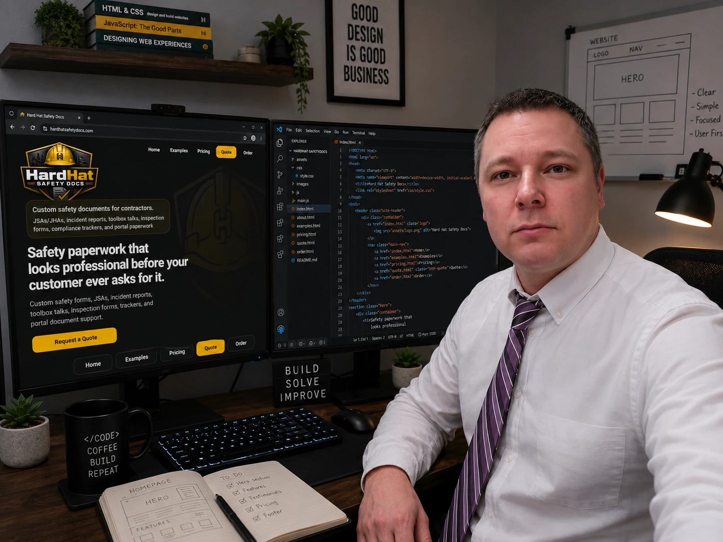 James Dortch, owner of JD Web Design